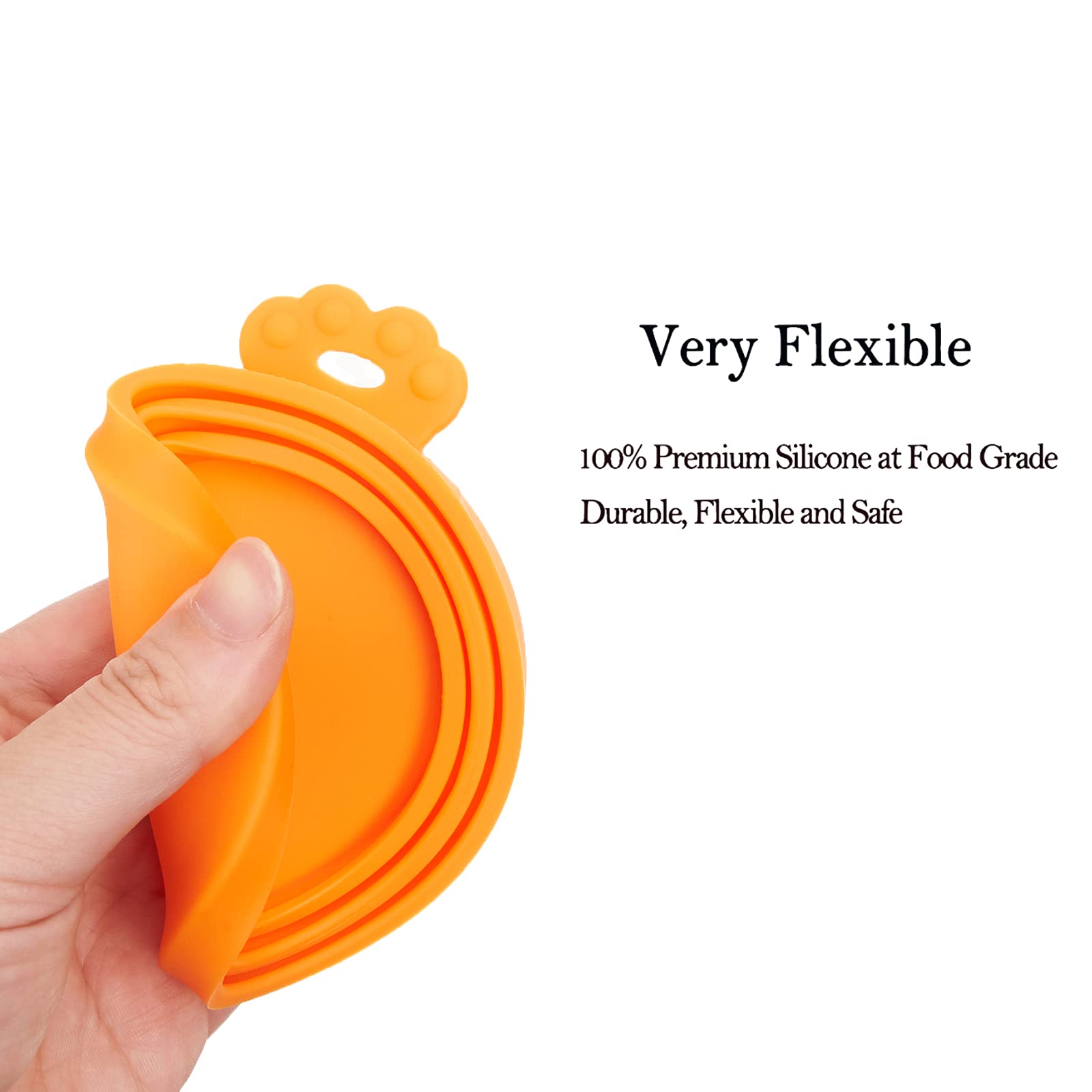 Silicone Pet Can Lids Dog Cat Food Can Cover Universal Size Can Tops 1 fit 3 Standard Size Food Cans BPA Free Dishwasher Safe