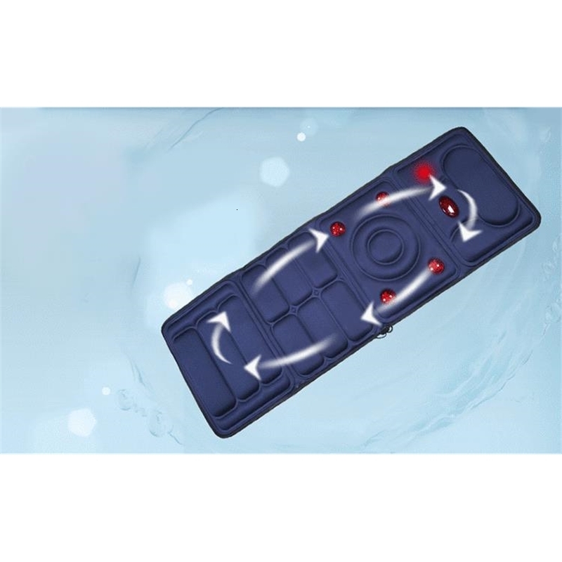 Back Massager 8 in1 mode Collapsible Full-body Massage Mattress Automatic heating Multifunction Far Infrared vibration Massager Cushion 230718