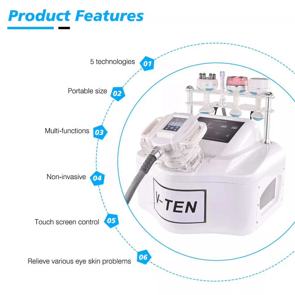 Portable V10 Body Shape Weight loss Vacuum 80K Cavitation Slimming Roller Shaping Massage Machine Fat Removal Face lift