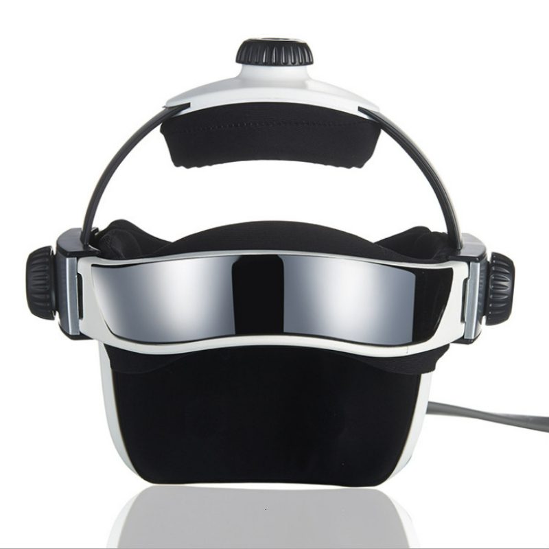 Other Massage Items Eyes Head Helmet Automatic Electric Heating Air Pressure Vibration Therapy Massager Music Muscle Stimulator Health Care 230718