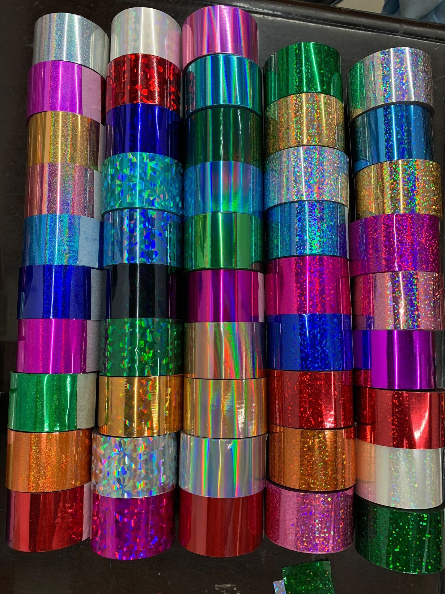 Stickers Decals 120m x 4cm Fantasy Starry holographic nail foil metal color matte nail transfer foil slider decal laser holographic silver foil 230718