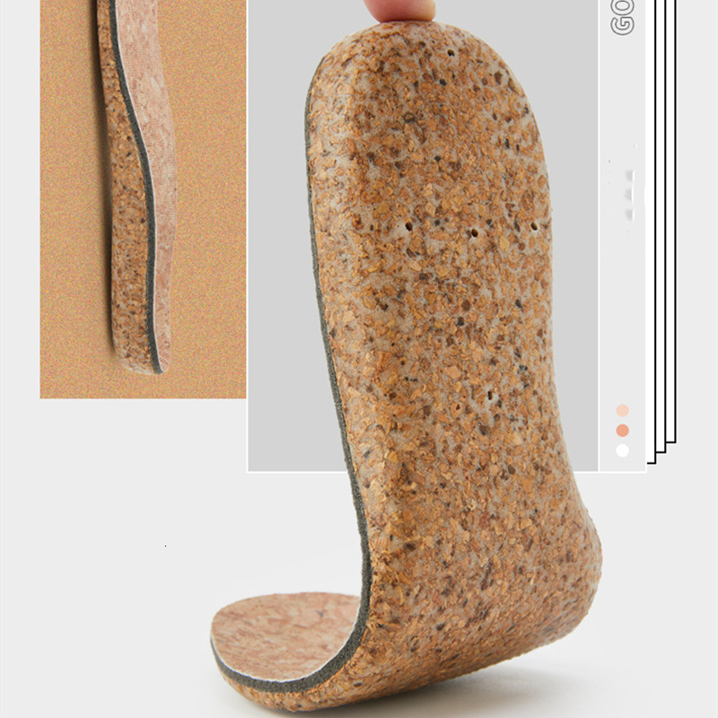 Shoe Parts Accessories Orthopedic Cork Insole For Feet Ease Pressure Of Air Movement Damping Shock Absorption Cushion Padding for Unisex 230718