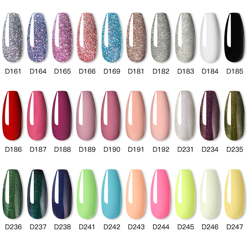 Nail Glitter ROSALIND Nail Dipping Powder Set Art Decoration Esmalte Semi Permanent Resin Sparkling Crystal Acrylic Nail Powder Basic Coating Set 2307