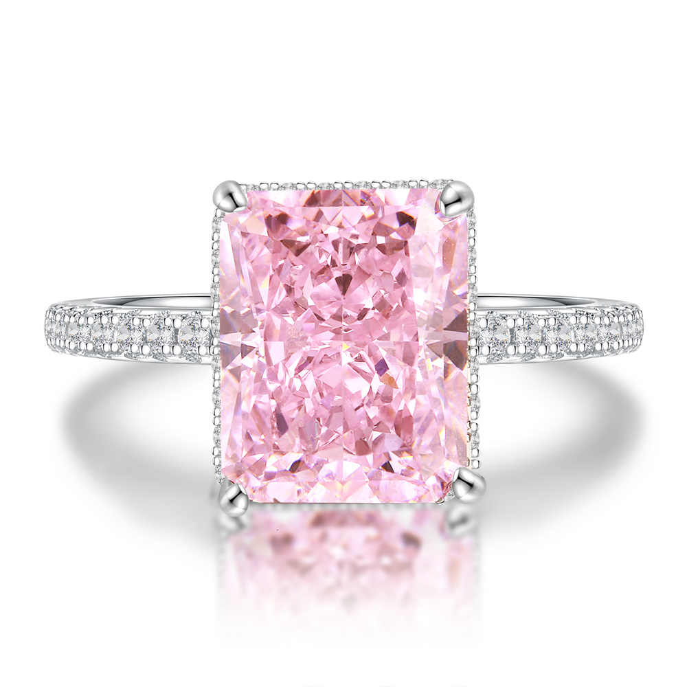 Wedding Rings Wong Rain 925 Sterling Silver Created e Gemstone Birthstone Wedding Engagement Ring Fine Jewelry Wholesale FD26507658 230718