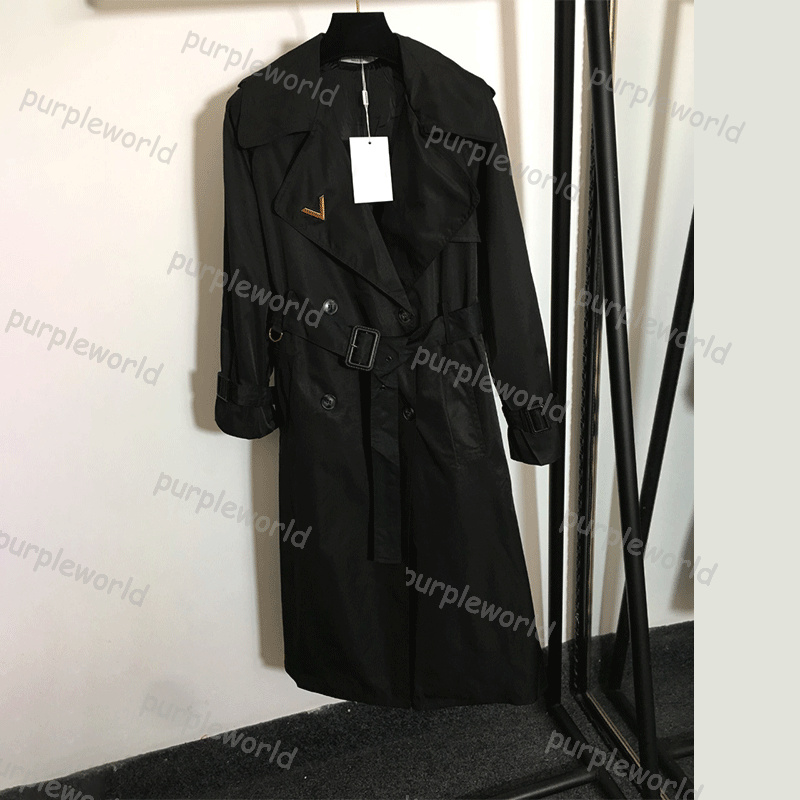 Womens Trench Coat Loose Long Elegant Fashion Belt Design Coat Outerwear 2 Color Womens Casual Daily Windbreaker