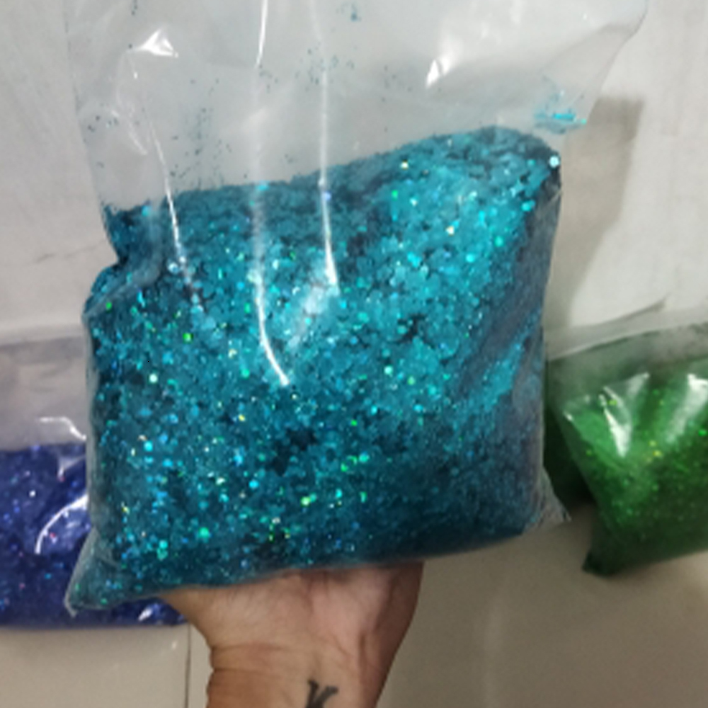 Nail Glitter 1KG holographic nail glitter 1000G mixed hexagonal glitter powder bulk fine-grained holographic glitter DIY nail decoration * Y 230718