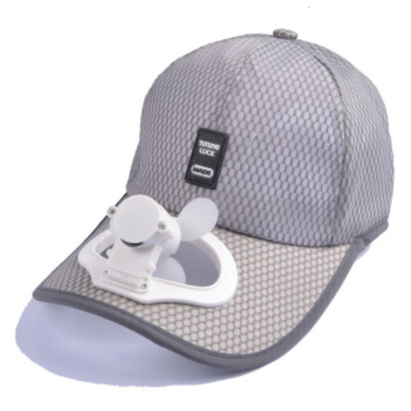 Ball Caps Adult Summer Sunscreen Baseball Cap with USB Rechargeable Mini Cooling Fan Breathable Mesh Adjustable Hat 230718