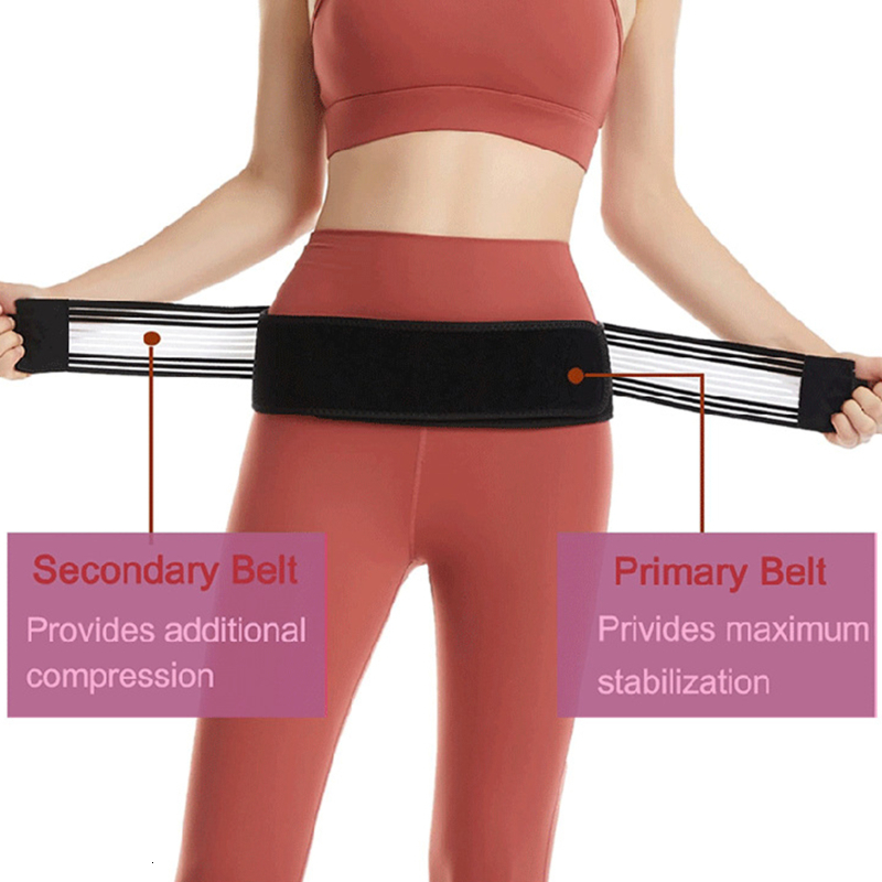 Neck Ties 140cm Support Lumbar Hip Belt Relieve Sacroiliac SI Joint Pain Pelvic Lower Back Massager Women Men Waist Massage Instrument 230718