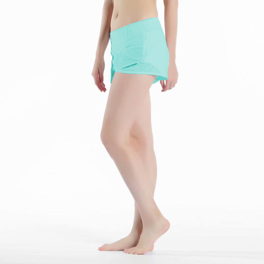 Women's Shorts 8-color short women's yoga shorts summer patch work net 2.5-inch short running fitness quick drying elastic waist shorts 2307