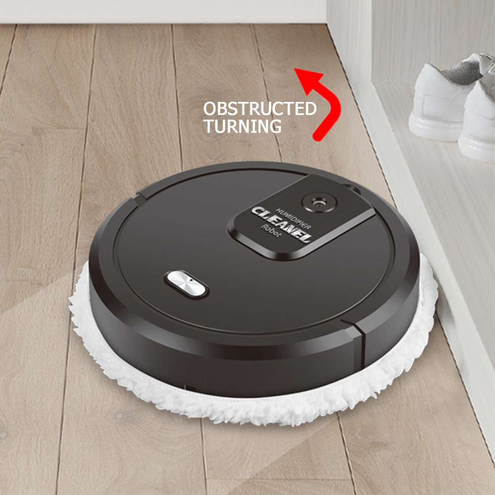 2024 Smart Robot Vacuum Cleaner with Dry & Wet Mopping, Cordless Rechargeable ABS Electric or Mop for Home Cleaning, 30 mins Usage Time dh910320090