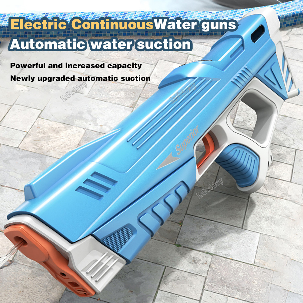 Sand Play Water Fun Summer fully automatic electric water gun toy induction water absorption high-tech burst water gun beach outdoor water battle toy 230718