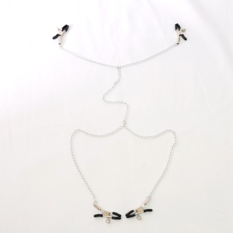 Adult Toys Sexy fly nipple clamps lab ia break with chain clips slave bdsm fetish sex toy tool 230719