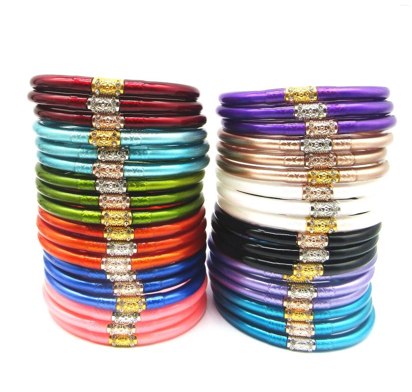 Bangle 19 Colors Tibetan Girl Bracelet Thailand Mantra Jelly Friendship For Women