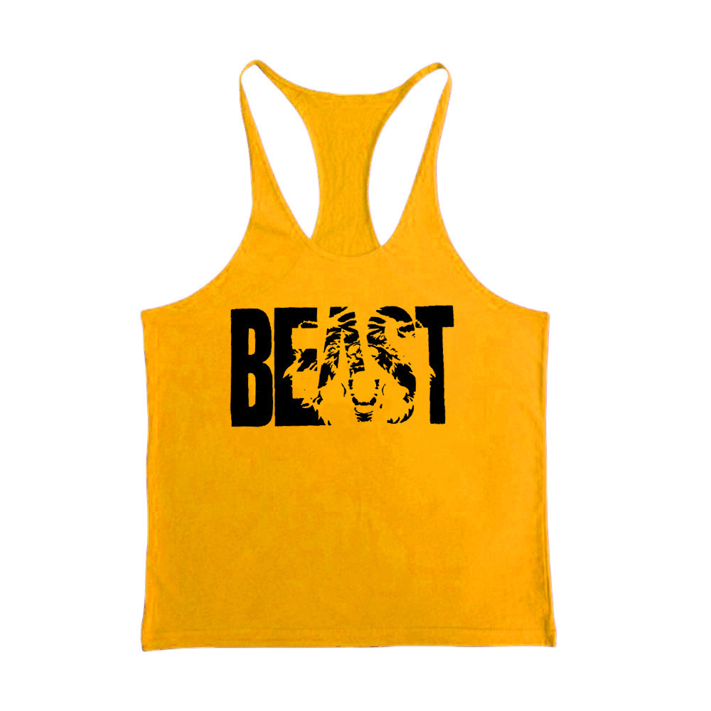 Men's Tank Tops Summer Back Gym Stringer Tank Top Men's Cotton Clothing Sleeveless Fitness Tank Top Muscle Single Set Men's Clothing 23