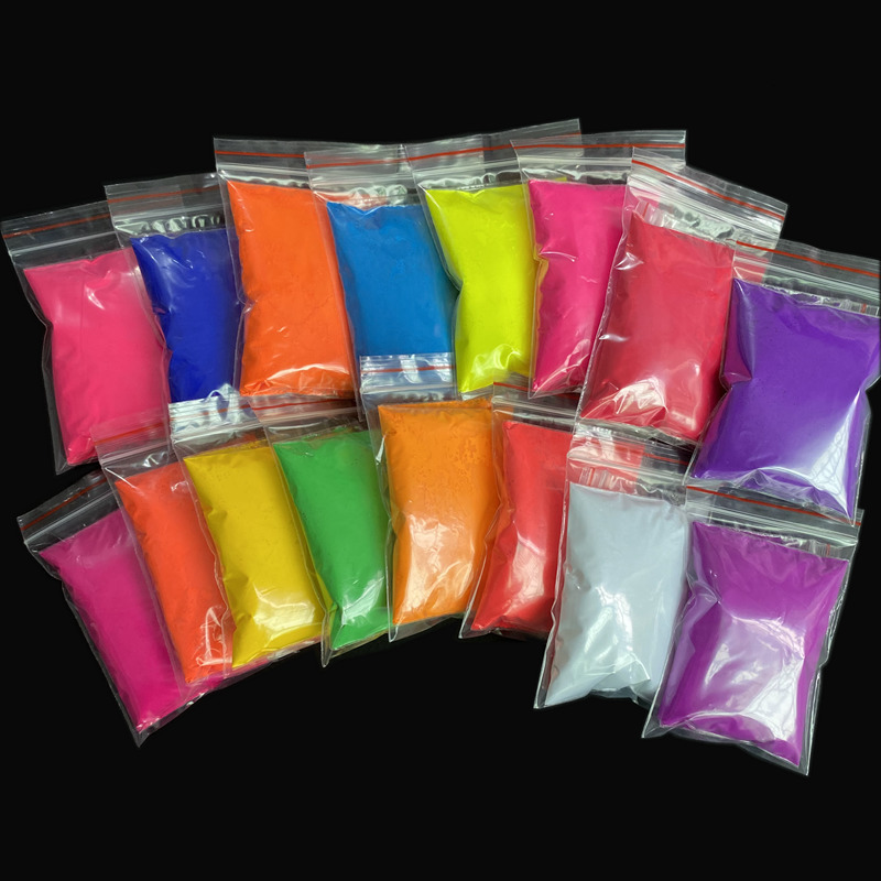 Nail Glitter Mix 10 neon fluorescent pigments for nails that glow under UV light 230718