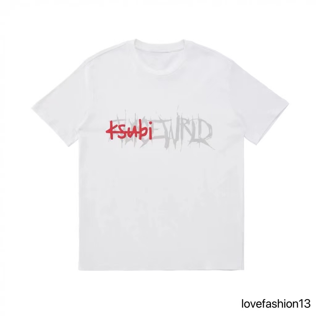 Rap Hip Hop ksubi designer Male Singer Juice Wrld American Retro Street Fashion Brand Short Sleeve T-shirt