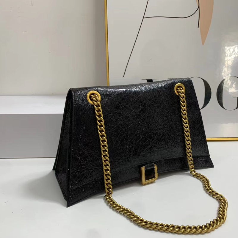 high-quality Designer Crush Bag men and women Hourglass Bags Handbag Shopping Shoulder Fashion Large size Chain Cross Body Half Moon Luxury Genuine Leather purse