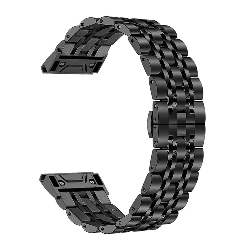 Watch Bands 22mm 26mm Metal Strap For Garmin 7 7X 6 6X Pro 5 5X Plus Quick Fit Bracelets Forerunner 935 945 Stainless Steel Wrist Band 230718