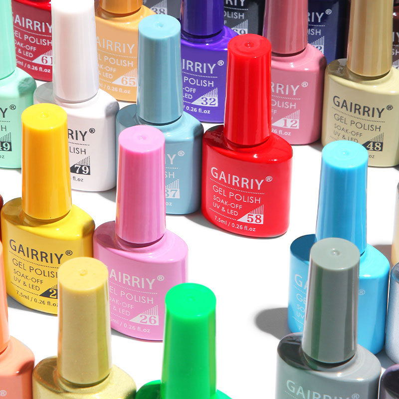 Nail Polish Gairriy 80 color gel nail polish 7.5ml flash soap UV LED semi permanent varnish nail art salon nail polish color board 230718
