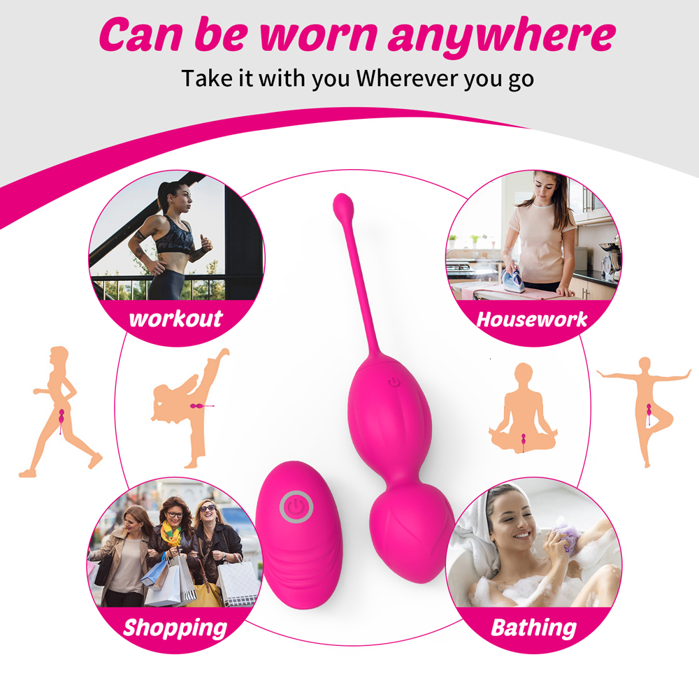 Vibrators Wearable underwear vibrating egg Ben Wa balls 10 speed wireless remote control Geisha Kegel ball vaginal tightening massage 230719