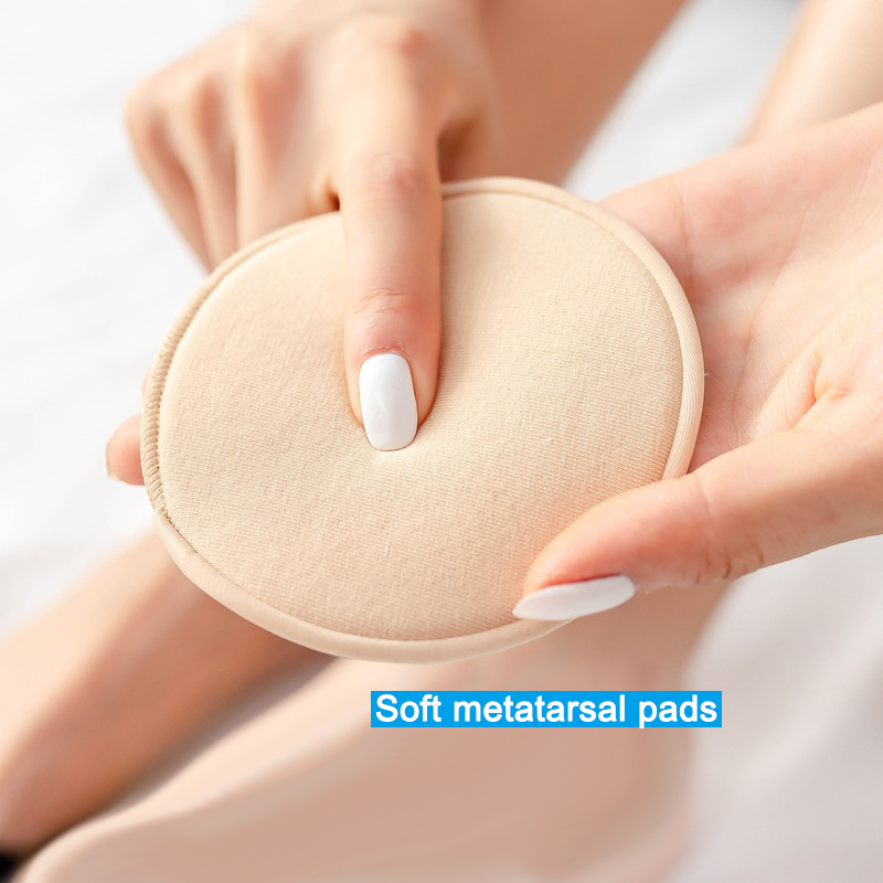 Shoe Parts Accessories 2 Pairs Summer Breathable Toe Separator Honeycomb Fabric Forefoot Pad Ball Foot Cushions Soft Metatarsal Pads Assorted 230718