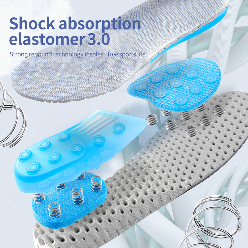 Shoe Parts Accessories Premium Spring Silicone Gel Insoles Orthopedic Flat Foot Health Sole Pad For Shoes Insert Arch Support Plantar Fasciitis 230718