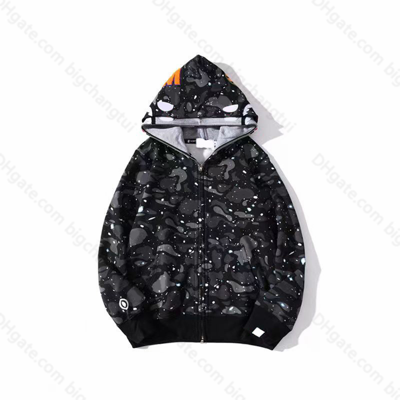 Men's Hoodies Designer bapes Hoodie Women's aapes Full Zip Shark Black Camouflage Jacket Blue Hooded Sweatshirt Sweater Sleeve essentialhoodies 5 XXPF