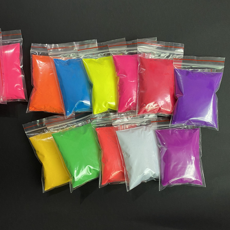 Nail Glitter Mix 10 neon fluorescent pigments for nails that glow under UV light 230718