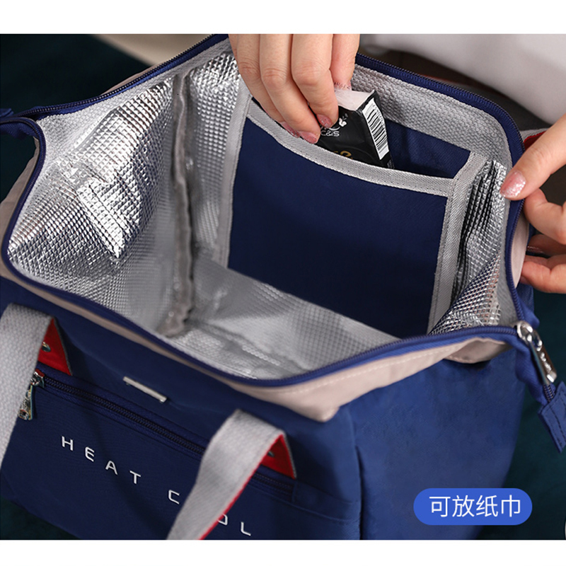 Ice Packs/Isothermic Bags Large Lunch Bag Women Waterproof Concise Convenient Fresh Cooler Bags Thermal Breakfast Food Box Portable Picnic Travel WY28