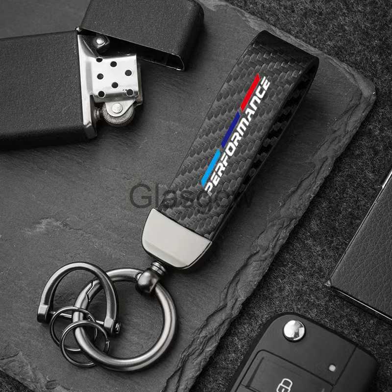 Car Key Keychain Carbon Fiber Car Zinc Alloy Keyrings Luxury for BMW M Power Performance M3 M5 X1 X3 X5 X6 E46 E39 E36 E60 E90 F10 F30 x0718