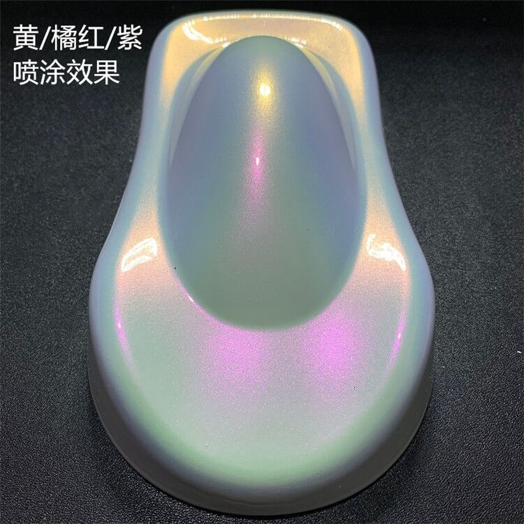 Nail Glitter 25g/bag rainbow chameleon car paint pearl pigment powder ghost color change pigment 230718