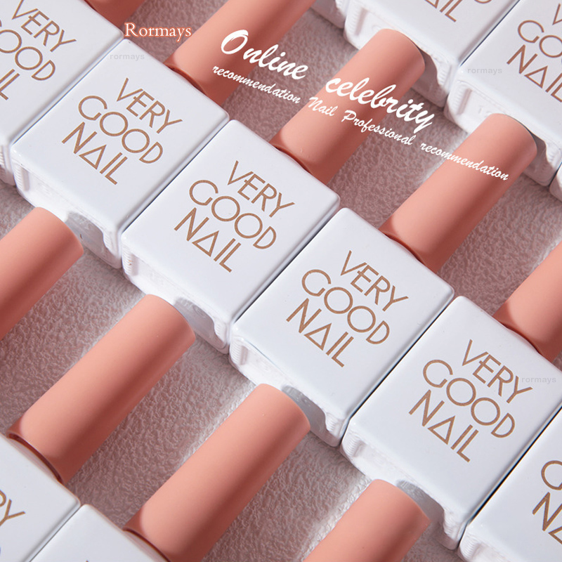 Rormays 24 Color Gel Nail Polish Set New Ice Permeating Jelly Pink Semi Permanent UV LED Translucent Light Therapy Varnish Nail Polish Factory Wholesa