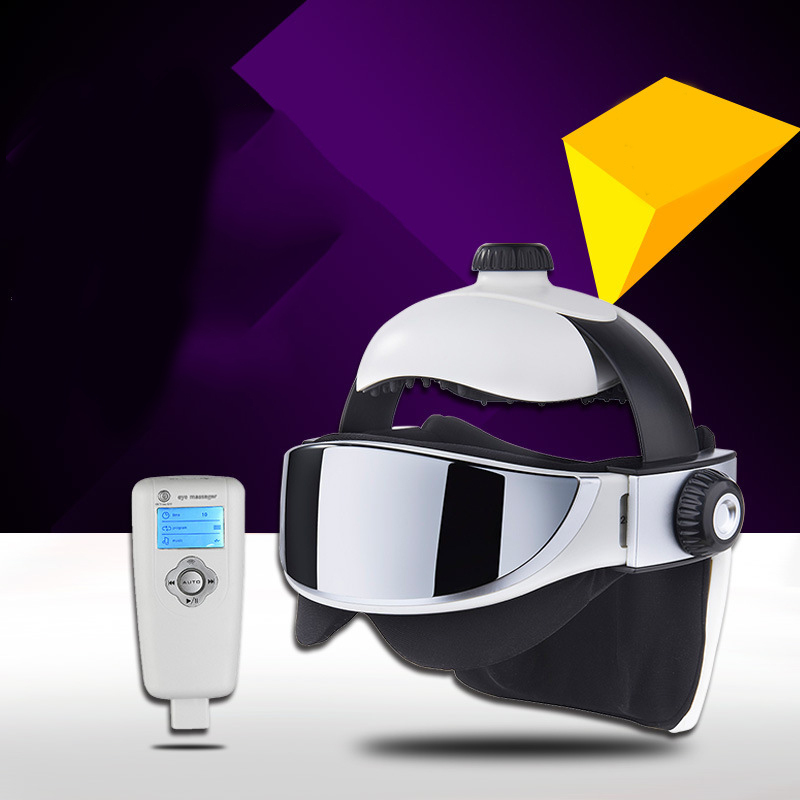 Other Massage Items Eyes Head Helmet Automatic Electric Heating Air Pressure Vibration Therapy Massager Music Muscle Stimulator Health Care 230718