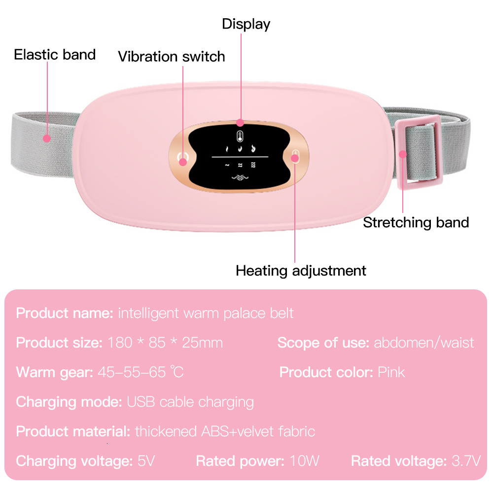 Other Massage Items Smart Warm Belt Menstrual Heating Pad Electric Waist Compress Body Massager Back Abdominal Colic Period Pain Relief 230718