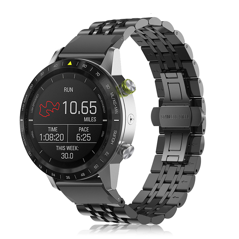 Watch Bands 22mm 26mm Metal Strap For Garmin 7 7X 6 6X Pro 5 5X Plus Quick Fit Bracelets Forerunner 935 945 Stainless Steel Wrist Band 230718