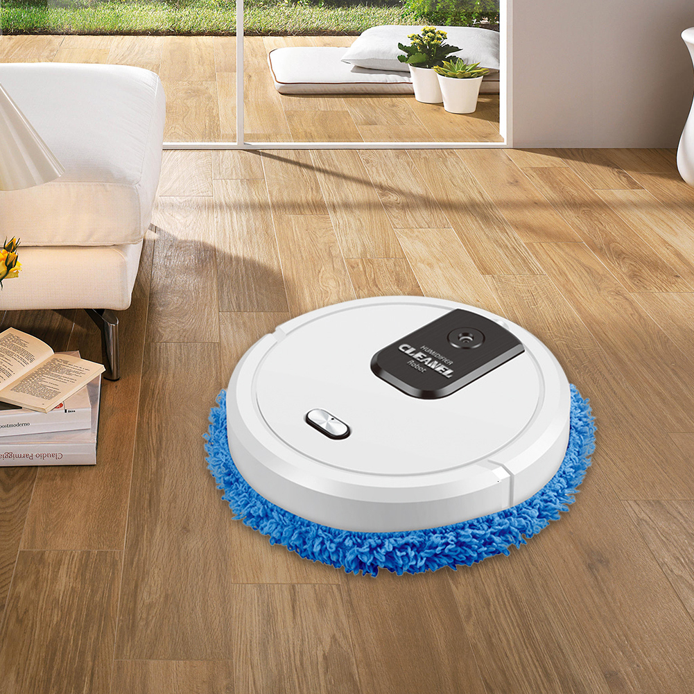 2024 Smart Robot Vacuum Cleaner with Dry & Wet Mopping, Cordless Rechargeable ABS Electric or Mop for Home Cleaning, 30 mins Usage Time dh910320090