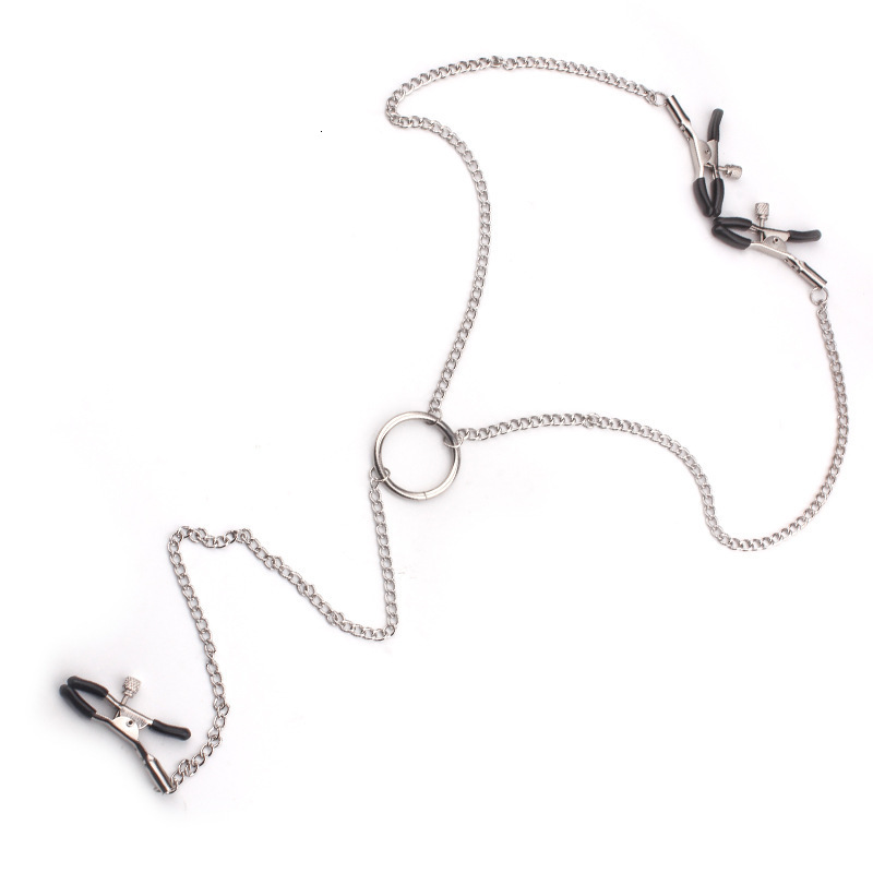 Adult Toys Sexy fly nipple clamps lab ia break with chain clips slave bdsm fetish sex toy tool 230719