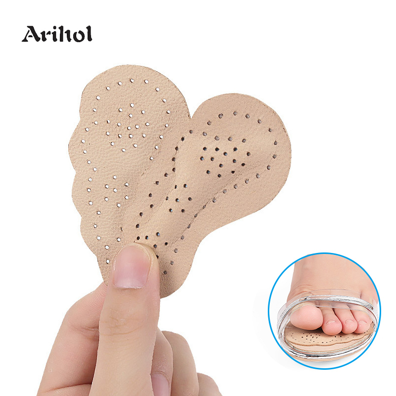 Shoe Parts Accessories 4 Pairs Premium Leather NonSlip Sticker For Sandals High Heel SelfAdhensive Forefoot Patch Cushion Women Insole Insert Pad 2307