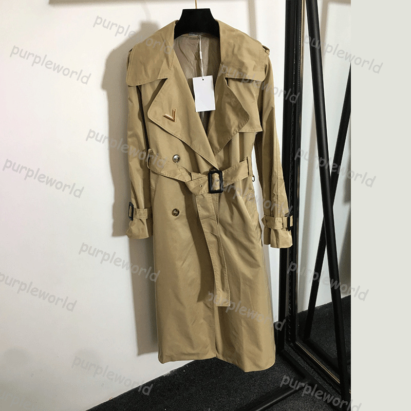 Womens Trench Coat Loose Long Elegant Fashion Belt Design Coat Outerwear 2 Color Womens Casual Daily Windbreaker