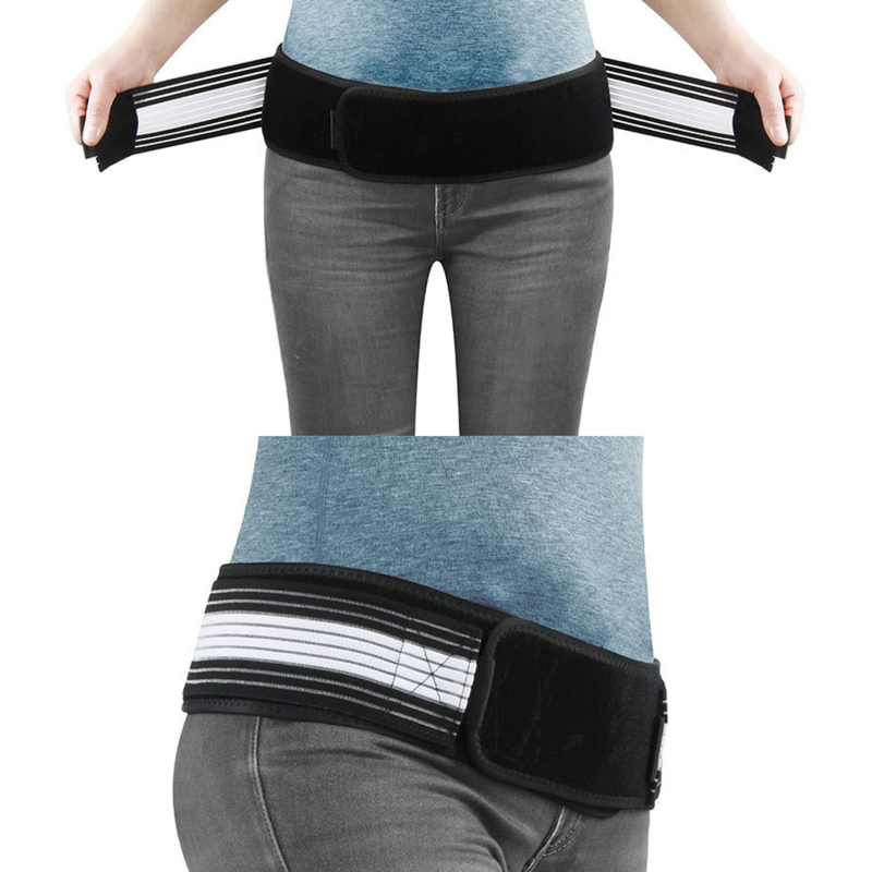 Neck Ties 140cm Support Lumbar Hip Belt Relieve Sacroiliac SI Joint Pain Pelvic Lower Back Massager Women Men Waist Massage Instrument 230718