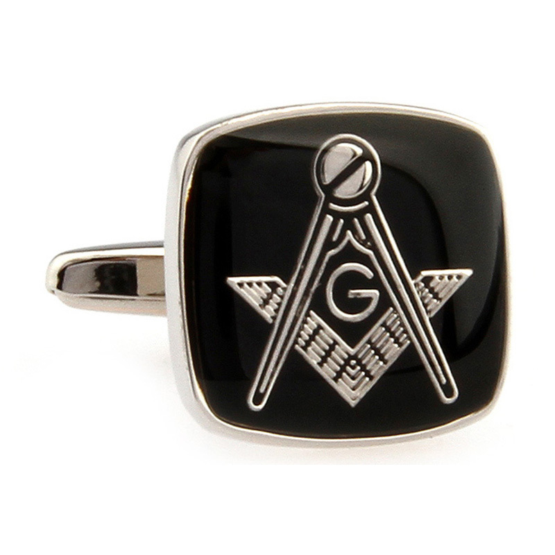 Cuff Links Mens Jewelry Masonic Cuff links High quality Stainless Steel Lodge Cufflinks For Freemasonry French shirt Costume Accessories 230719