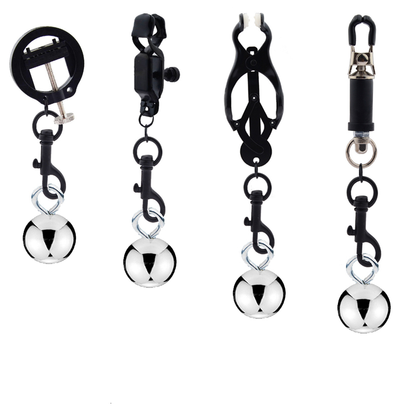 Adult Toys Female Nipple Clamps Heavy Duty Papilla Stimulator MaleFemale Breast Clips Couple Sex Products Pendant Fragments BDSM Game 230719