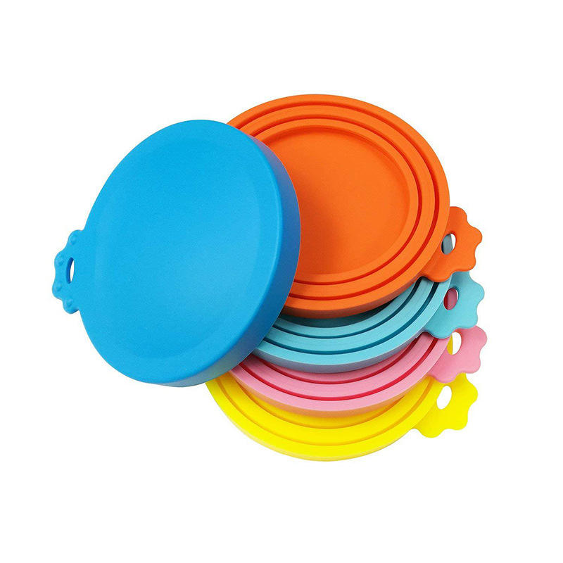 Silicone Pet Can Lids Dog Cat Food Can Cover Universal Size Can Tops 1 fit 3 Standard Size Food Cans BPA Free Dishwasher Safe