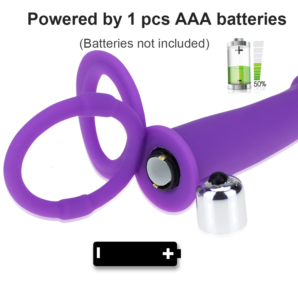 Cockrings Dual penetration vibrator Penis Strapon Dildo with penis anal plug suitable for adult Sex toy lovers beginners 230719