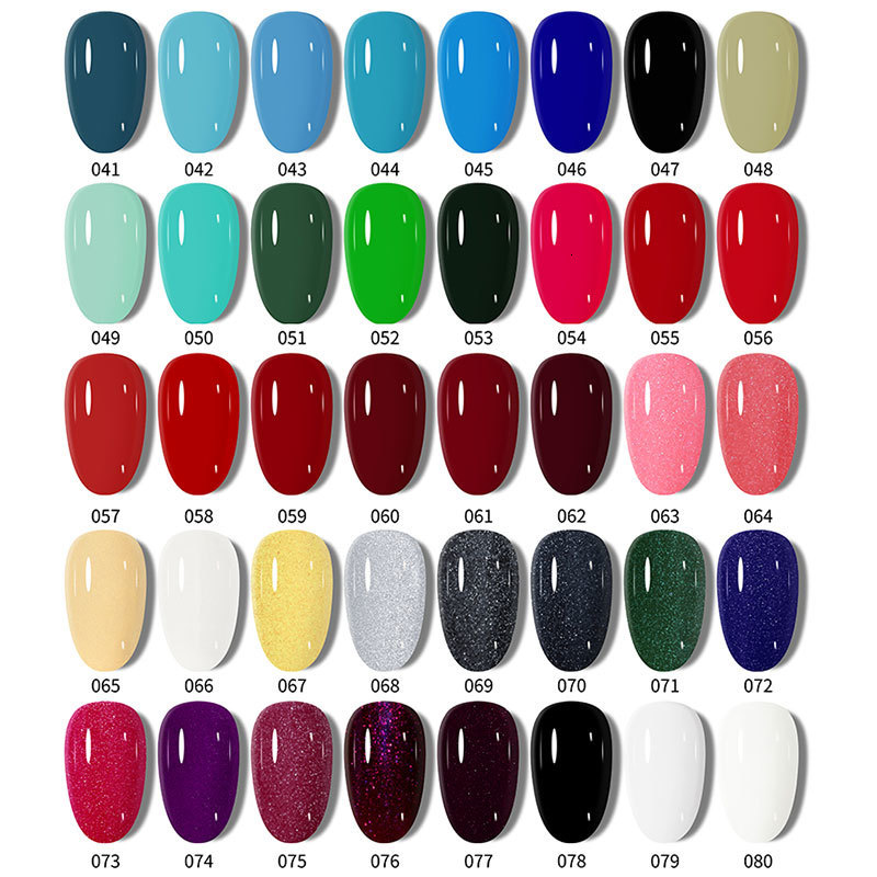 Nail Polish Gairriy 80 color gel nail polish 7.5ml flash soap UV LED semi permanent varnish nail art salon nail polish color board 230718