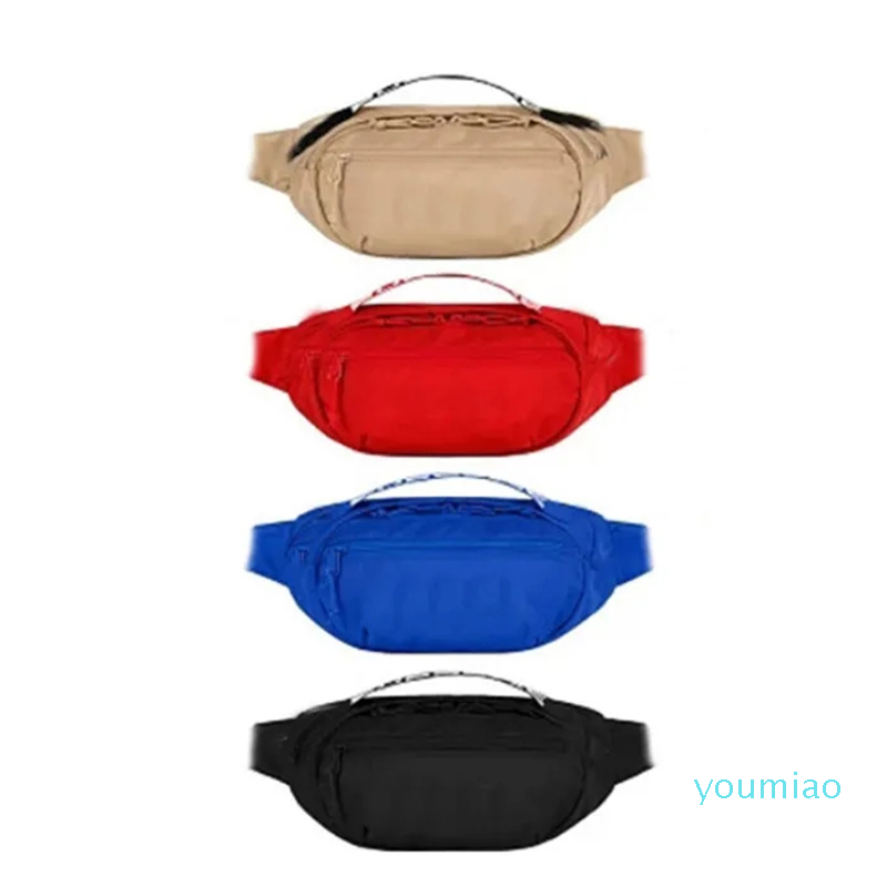 2023-Waist Bag Fanny Pack Fashion Men Canvas Men Messenger Bags Shoulder Bag