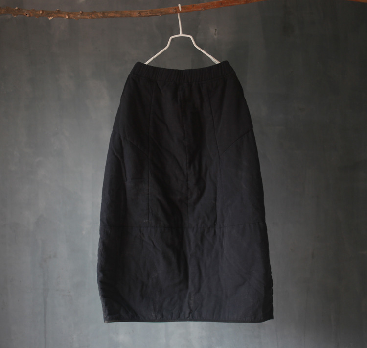 Skirt Winter Warm Padded Bud Skirts Ladies Loose Casual Elastic Waist 230720