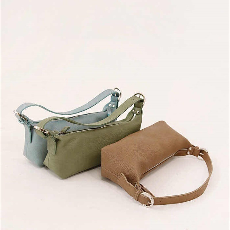Evening Bags Baguette Bag Armpit Women Soft Lychee Pattern Rectangular Shoulder PU 230720