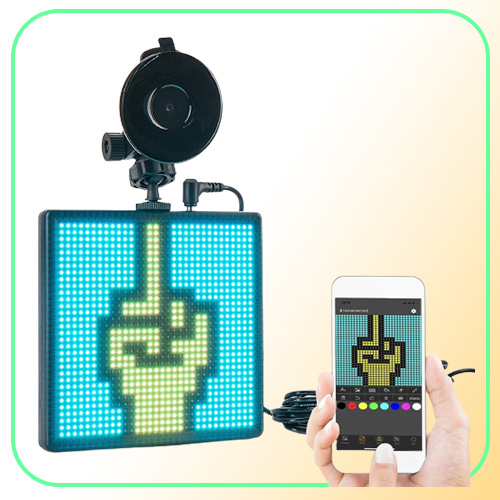 12v P4 32x32 RGB Bluetooth car LED Display Board Rear Window Programmable GIF LED Onboard Sn face led sign Light