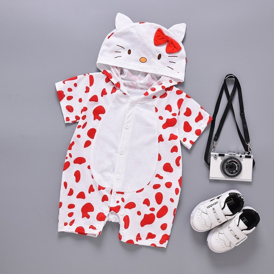 Rompers 3-24 Months Baby Clothes Kids Cartoon Romper Children Girls Boys Unisex Cute Sleepwear Summer Animal Costume Infant Pajamas 230720